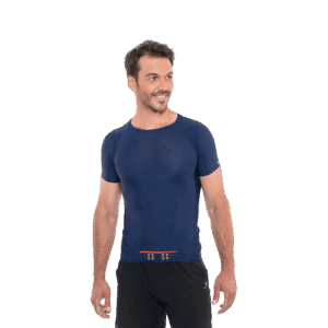 Blue Casual Man T-shirt Free Size